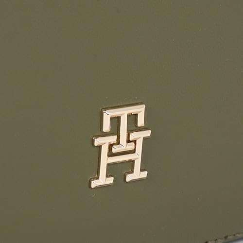Tommy Hilfiger Solid Green Pu Crossbody Bag