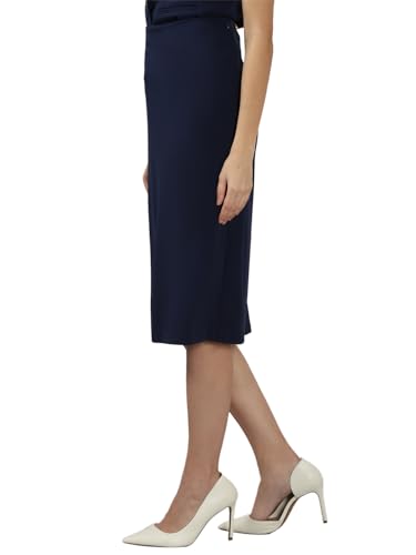 VERO MODA Women's Bodycon High-Rise Navy Blue Skirt