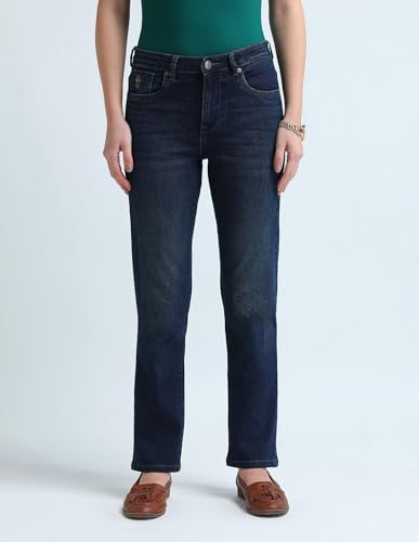 U.S. POLO ASSN. Women's Slim fit Jeans (UWAW24JEN219_Blue