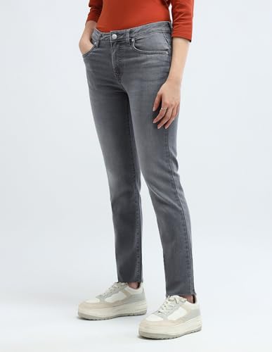 U.S. POLO ASSN. Women's Slim Jeans (UWAW24JEN283 Medium Grey