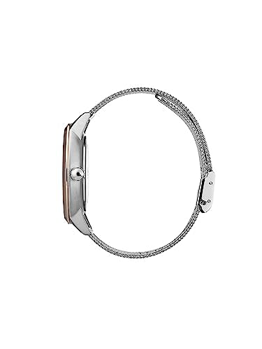 BOSS Hugo Stainless Steel Symphony Analog Brown Dial Women Watch-1502423, Silver Band