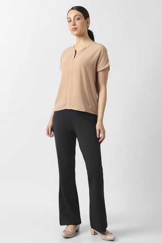 Women Black Solid Formal Trousers