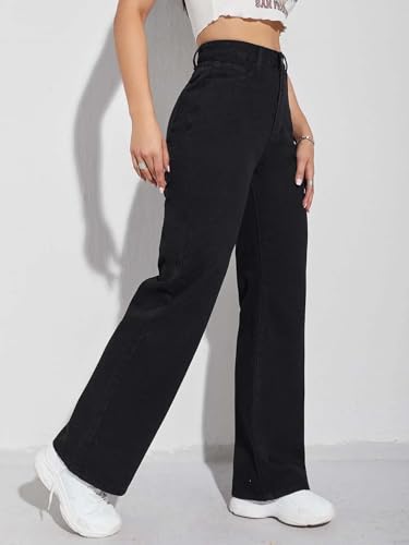KOTTY Women’s Structured High Rise Wide Fit Denim-X4_KTTLADIESJEANS1004S