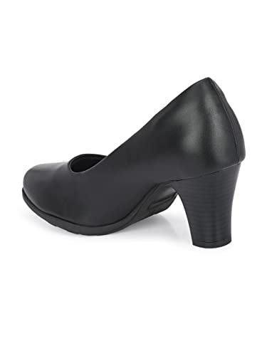 Delize Black women heeled ballerinas 64060 (Black, UK Footwear Size System, Adult, Women, Numeric, Medium, 9)