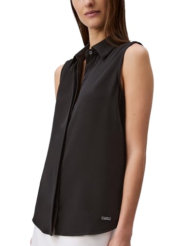 Calvin Klein Jeans Women's Solid Regular Fit T-Shirt (44B974G001_Black