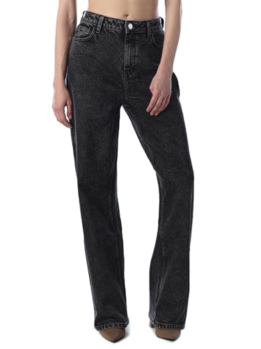 ONLY Women Solid Straight Fit High-Rise Black Jeans