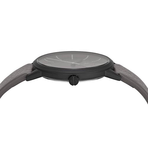 Armani Exchange Grey Quartz Leather Watch AX2764