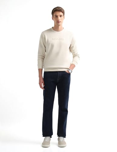 Typographic Embossed Regular Fit Sweatshirt