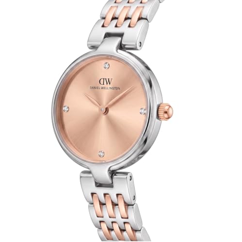 Daniel Wellington Round 26mm Rose Gold-Tone Dial Analog Women Watch - DW0DL0900