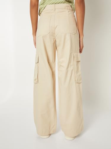 Max Women Solid Cargos (Beige_32)