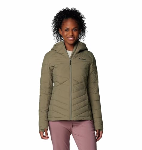 Columbia Womens Joy Peak II Hooded Jacket, Stone Green, XXL