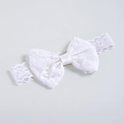 Hopscotch Girls White Full Sleeves Lace Embellished Onesie For Age (9-12 Months)