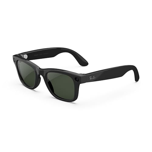 Ray-Ban | Meta Wayfarer (Gen 2) - Shiny Black, Transitions® Graphite Green Lenses