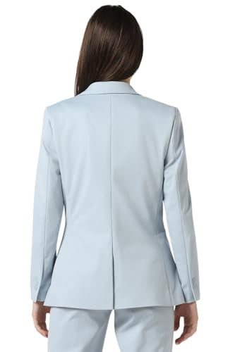 Van Heusen Women's Blazer (VWKZFRGFV20024_Light Blue