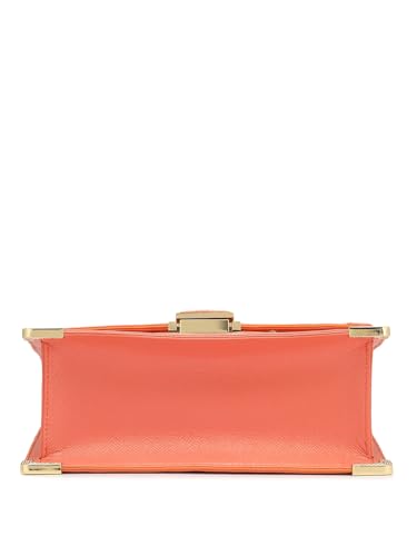 Da Milano Genuine Leather Orange Shoulder Bag (00588B) (Small)