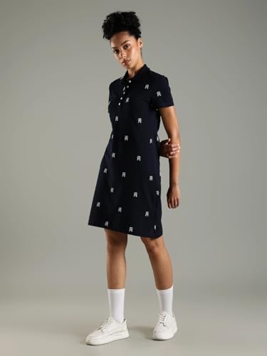 Cotton Polo Collar T-Shirt Dress