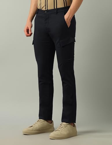 Arrow Sport Men's Slim Fit Mid Rise Trouser