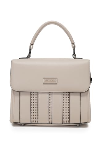 Women Beige Solid Casual Handbag