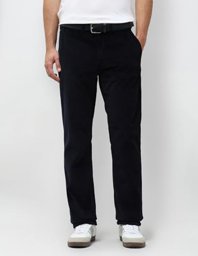 U.S.Polo Association Men's Riley Straight Fit Corduroy Trousers (USTRO073R_Blue_36)