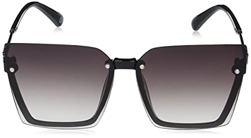 Carlton London-Women Regular Lens Rectangular Sunglasses A30114 Grey Black