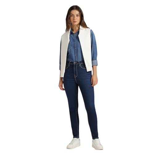 Pepe Jeans Women's Skinny Jeans (PL204962Q038_Dark Used