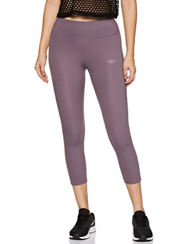 Van Heusen Proactive Women 3/4th Leggings - Polyamide Elastane - Snug Fit, High Stretch, Wicking_88302_Mauve Shadow_L