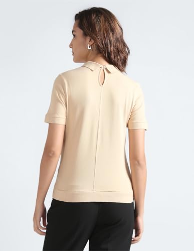 Tommy Hilfiger Womens Beige Color T-Shirt (S)