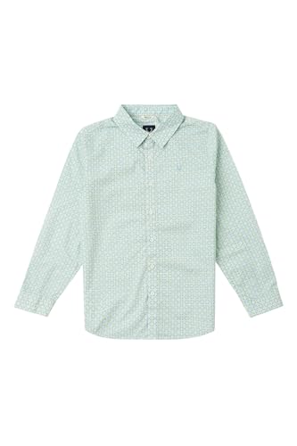 Allen Solly Boys Light Blue Print Casual Shirt