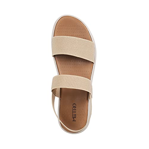 Metro Womens Synthetic Beige Sandals (Size (6 UK (39 EU))