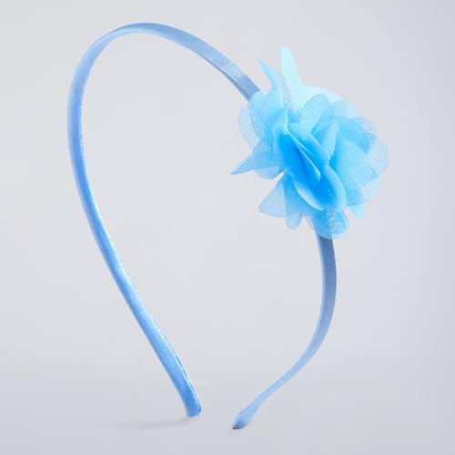 Hopscotch Girls Blue Short Sleeves Sequined Ruffled Gown for Age (4-5 Years)