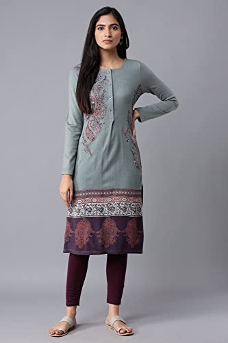 W for Woman Purple Pleated Tights_21NOW60421-215946_S