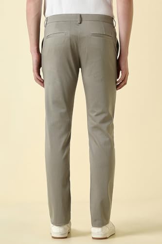 Men Beige Textured Casual Trousers