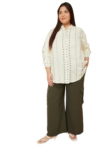 Max Women's Regular Fit Shirt (RUS13P_Ivory