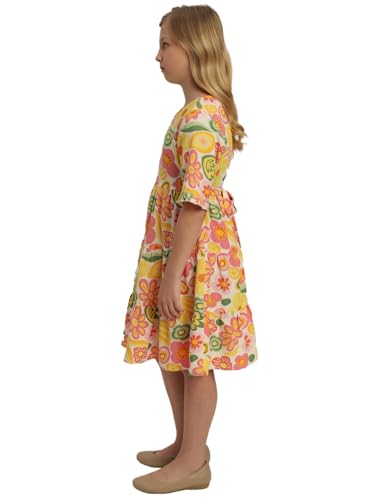 VERO MODA Girl Multicolor Fit & Flare Dress