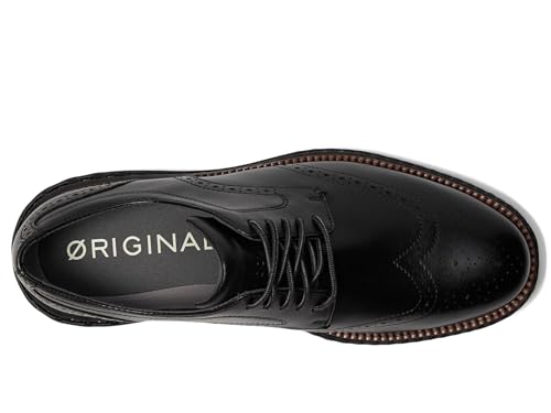 Cole Haan Mens Original Grand 2.0 Wingtip Oxfords, Black, 10 Wide