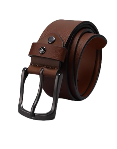 Men Brown Textured Formal Belt