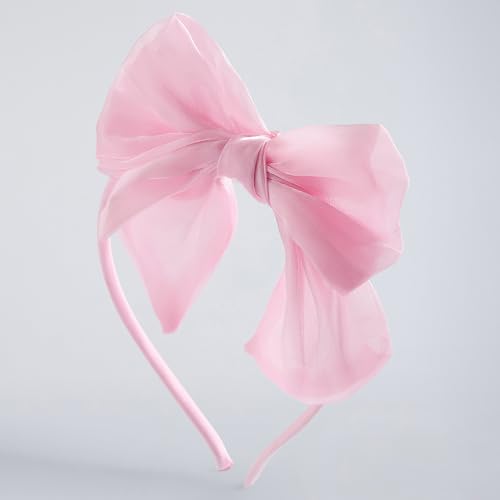 Hopscotch Girls Pink Sleeveless 3D Floral Party Dress with Headband for Age (4-5 Years)