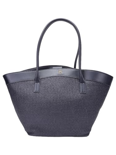 Tommy Hilfiger Texture Blue Polypropylene Tote Bag