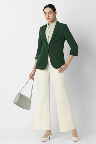 Van Heusen Women's Blazer (VWBZFRGFQ59128_Green