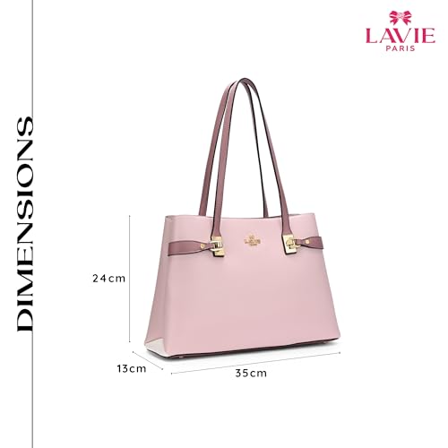 LAVIE PARIS Women's 3 Compartment Large Satchel Bag | Satchel Handbag for Work | Ladies Purse | Stylish Shoulder Bag | Gift for Women