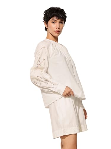 ONLY Women's Regular Fit White Top