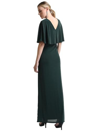Kazo Women's Polyester Fit and Flare Maxi Dress (124169GREENXS_Green