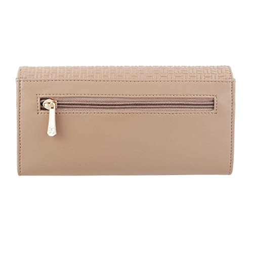 Mochi Womens Synthetic Beige Clutch (One Size)