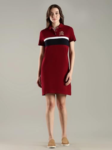 Cotton Polo Collar T-Shirt Dress