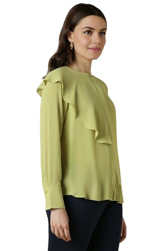 Allen Solly Women Green Solid Long Sleeves Shirt