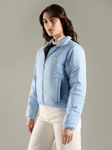 Tommy Hilfiger Women's A-Line Coat (F25JWOT014_Blue_L)