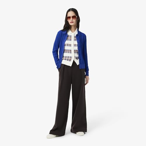 Lacoste Women's Polyester Blend Modern Sweaters (AF41426Q1_White-6QI_40)