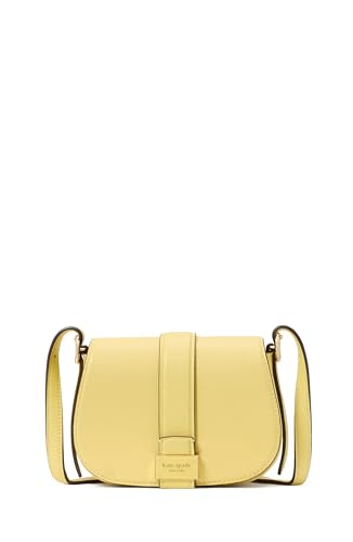 kate spade new york Nouveau Textured Leather mini Saddle, Yuzu Jam