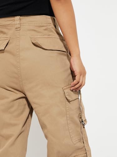 Max URB_N Women Solid Cargos (Brown_32)