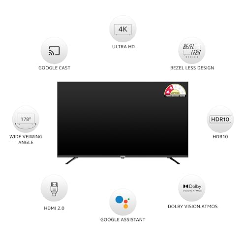 Onida 126 cm (50 inches) Nexg Series 4K QLED Smart Google TV QZ50UI